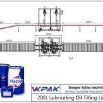 Automatic 200L Lubricating Oil Filling Line Outomatiese 200L-smeerolie-vullyn