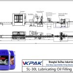 Automatic 5L-30L Lubricating Oil Filling Line Outomatiese 5L-30L smeerolie-vullyn